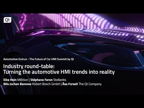 Turning the automotive HMI trends into reality - Industry Round-table